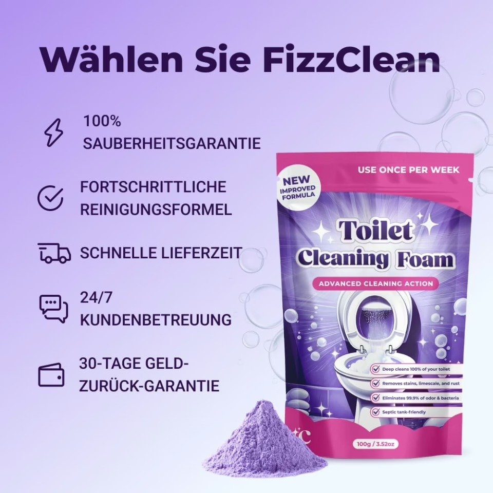 Wählen Sie FizzClean – Übersicht