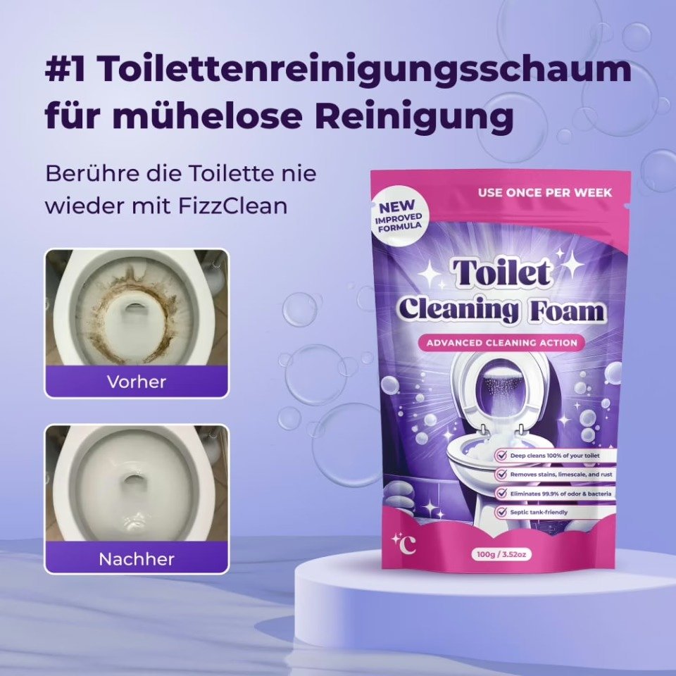FizzClean Toilet Cleaning Foam – Produktabbildung